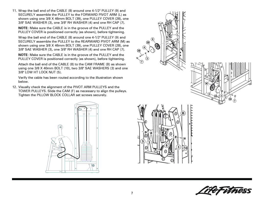 Life Fitness Ab/Back Machine owner manual 