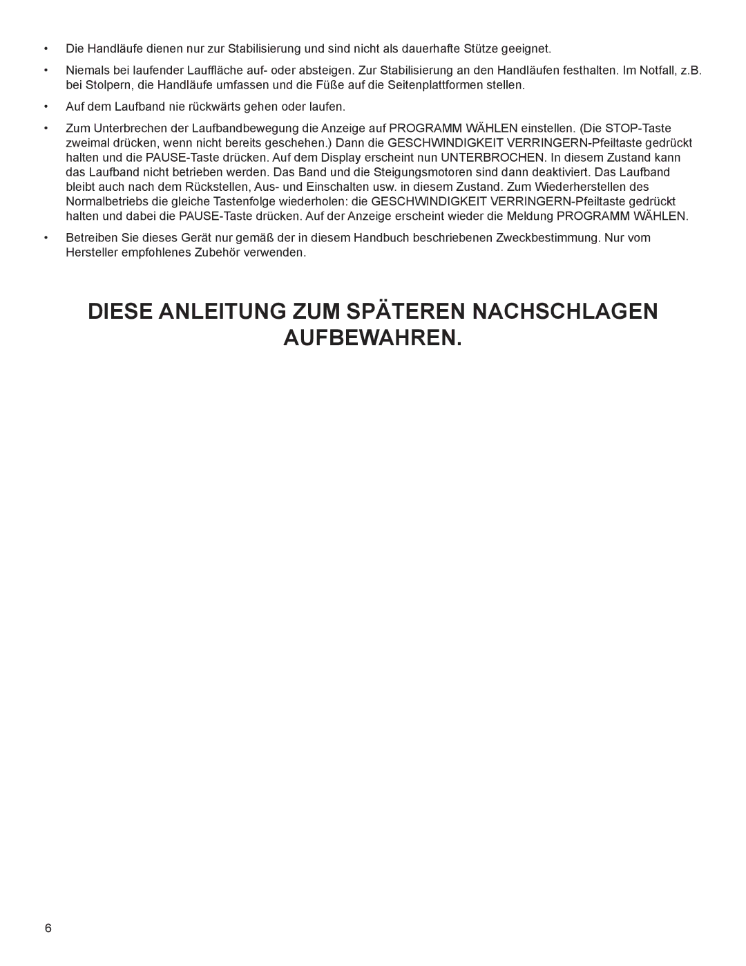 Life Fitness B099 manual DIeSe anleItUnG ZUM SPÄteRen naChSChlaGen AUfBeWahRen 