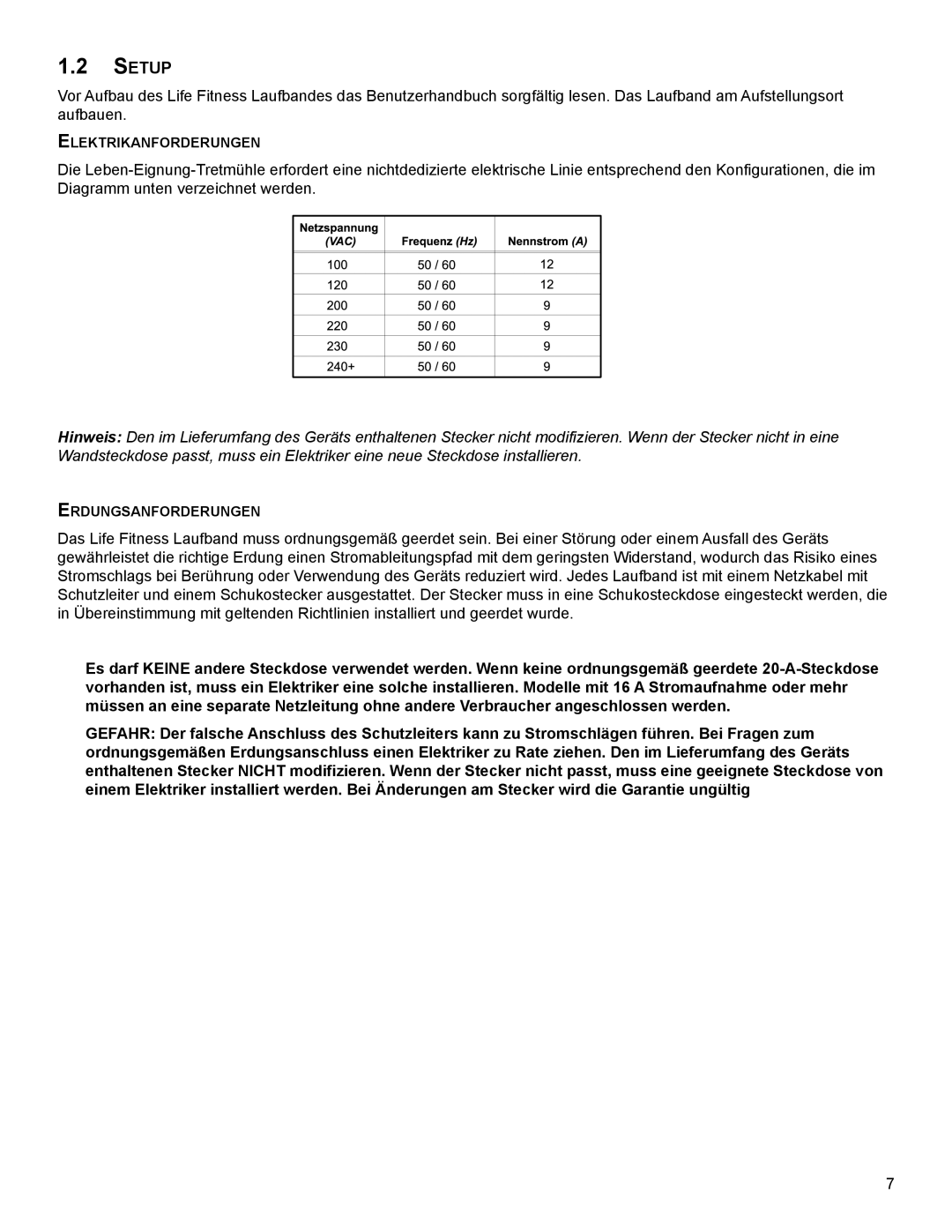 Life Fitness B099 manual SetUP 