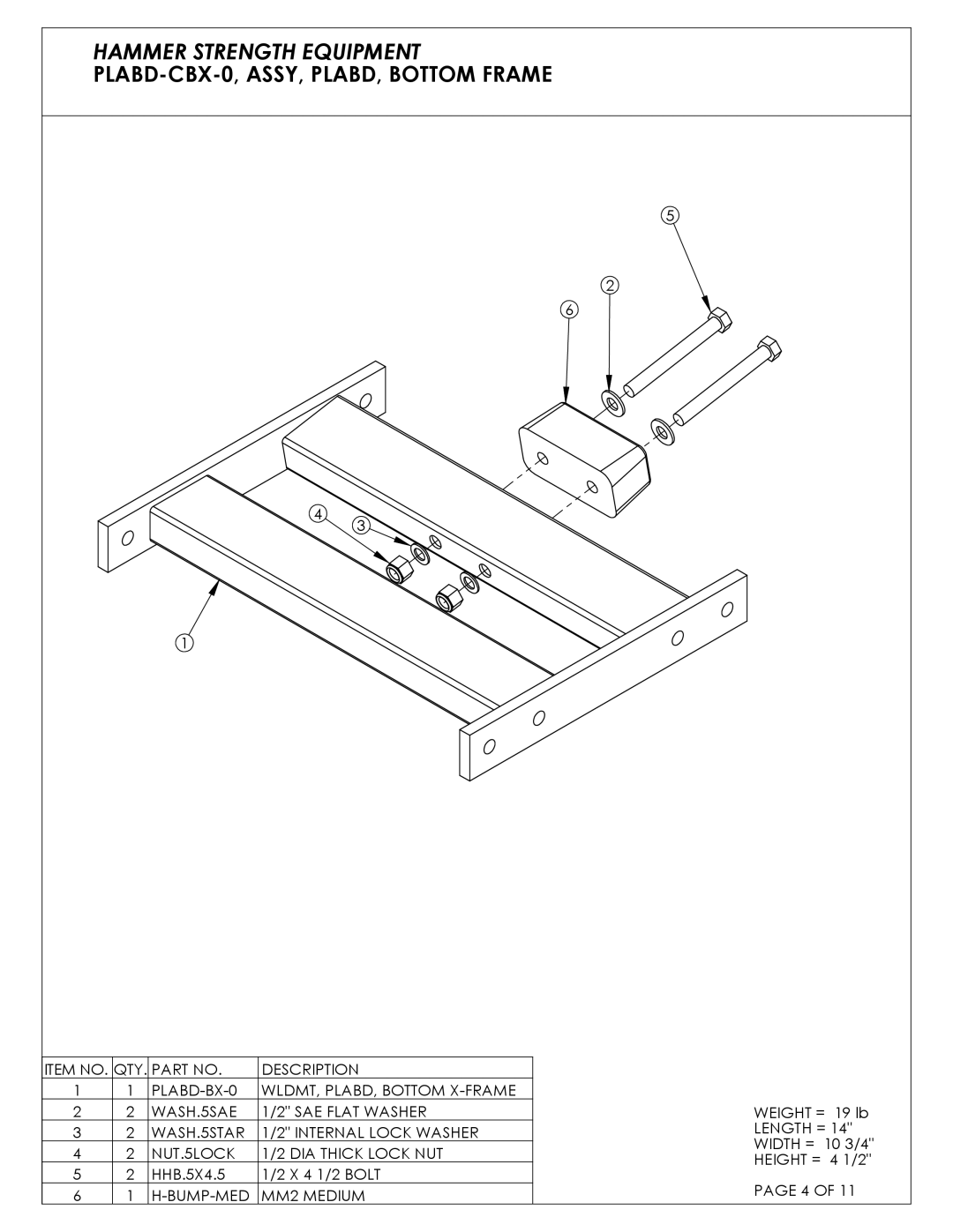 Life Fitness C04 manual BUMP-MED MM2 Medium 