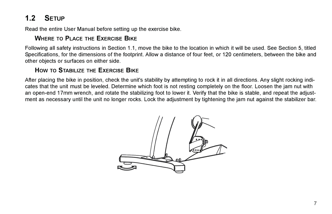 Life Fitness C3, C1 user manual Setup 