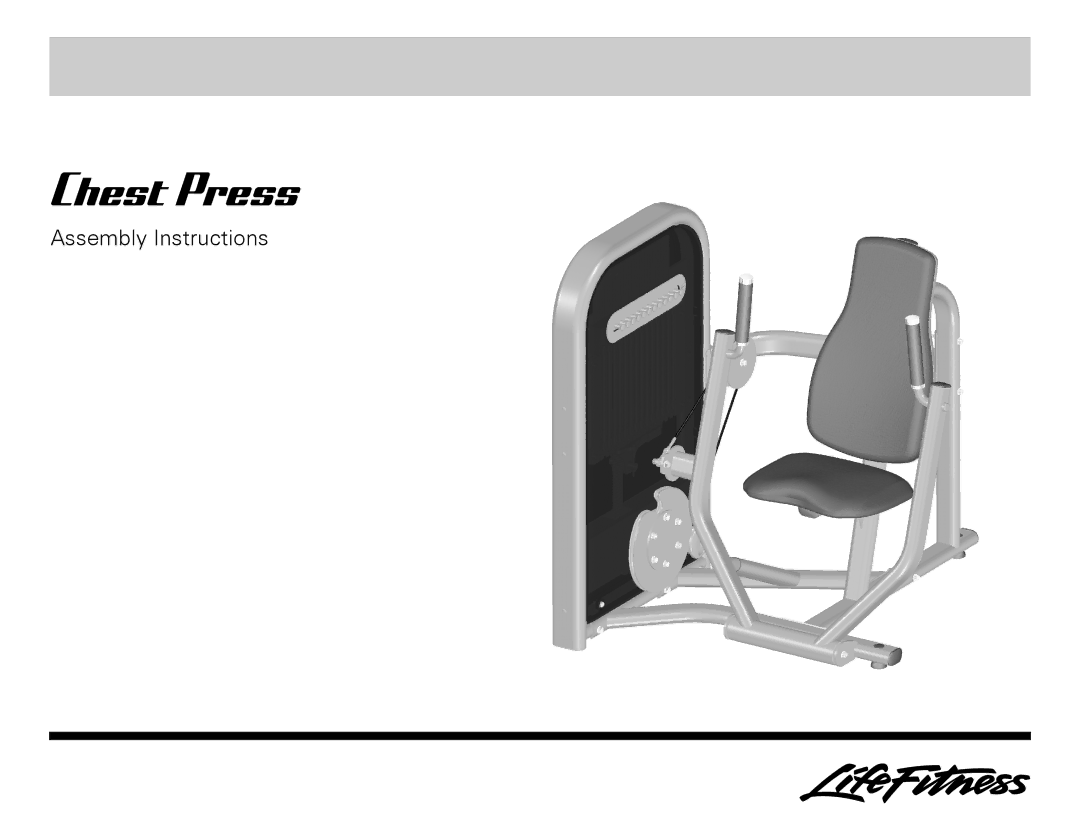 Life Fitness Chest Press manual 