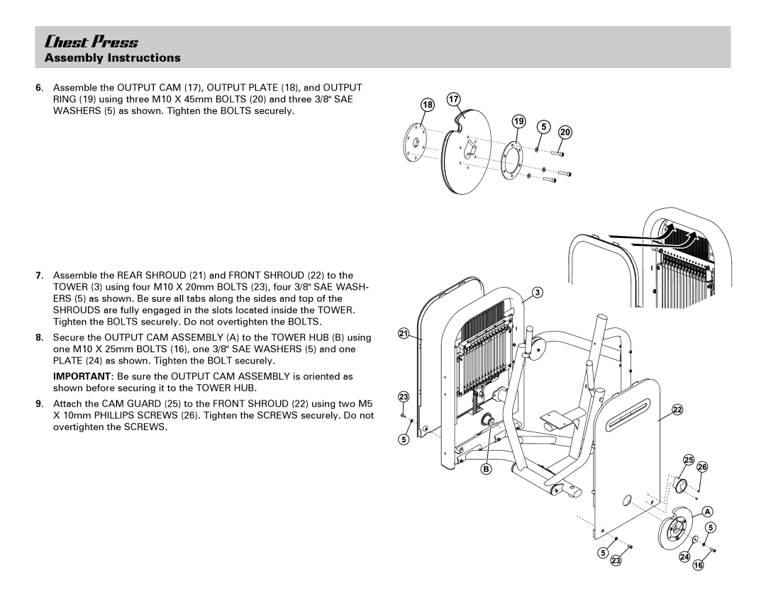 Life Fitness Chest Press manual 