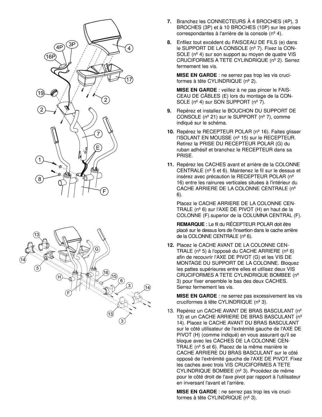 Life Fitness CL5X manual Prise 