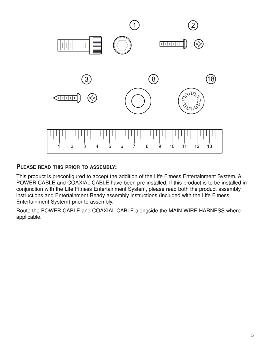 Life Fitness CL5X manual Please Read this Prior to Assembly 