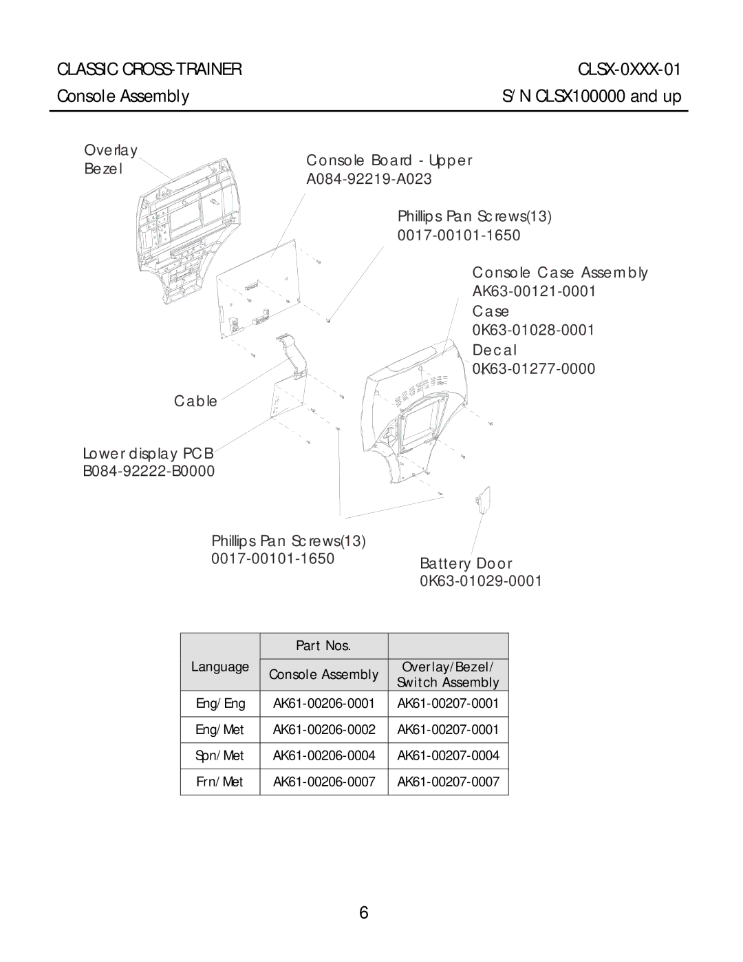 Life Fitness manual Classic CROSS-TRAINER CLSX-0XXX-01 