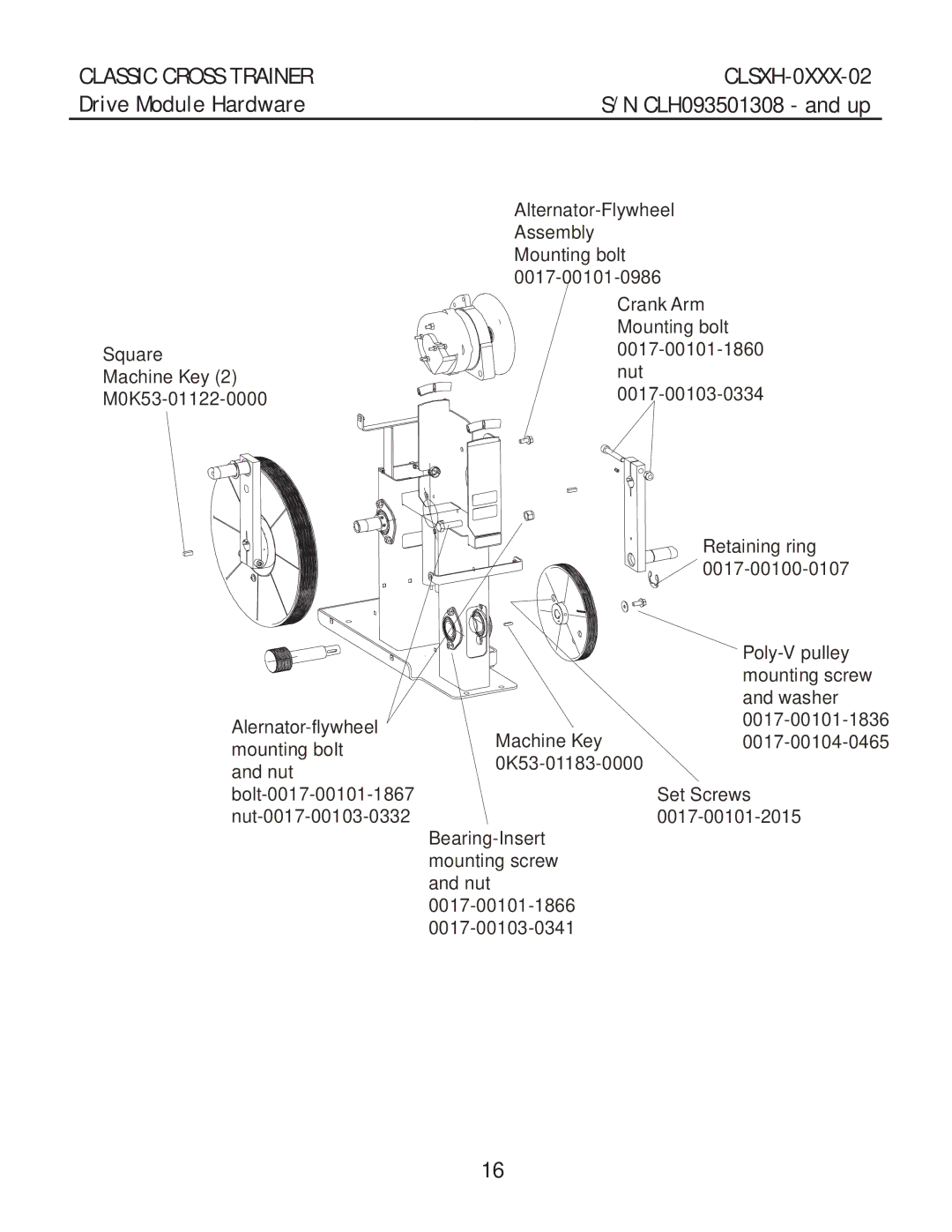 Life Fitness CLSXH-0XXX-02 manual Drive Module Hardware 