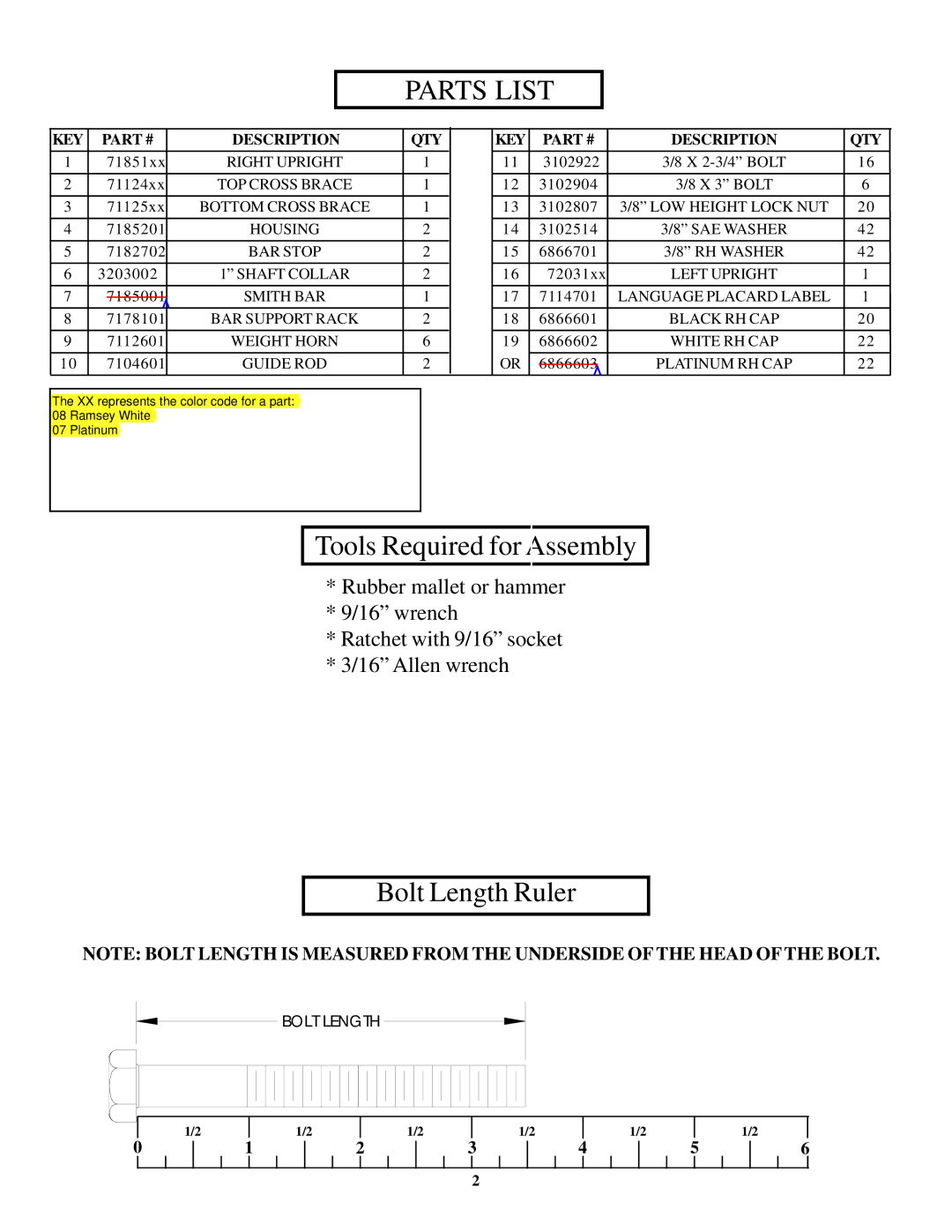 Life Fitness Club Machine manual Parts List 