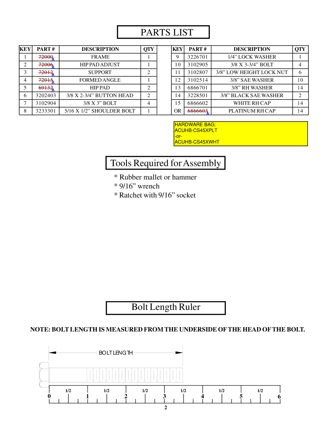 Life Fitness Club Series 45X manual Parts List 