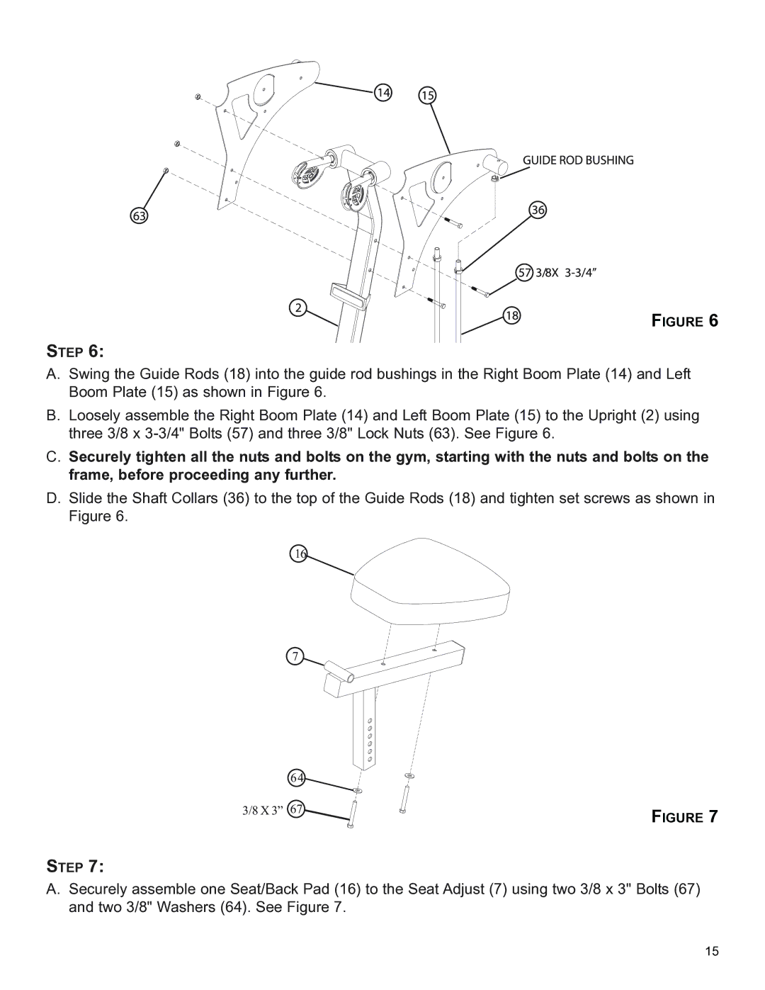 Life Fitness CM3 manual Igure Step 