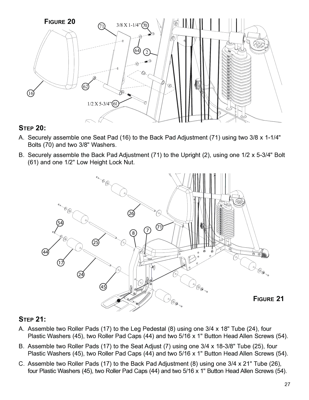 Life Fitness CM3 manual X 1-1/4 