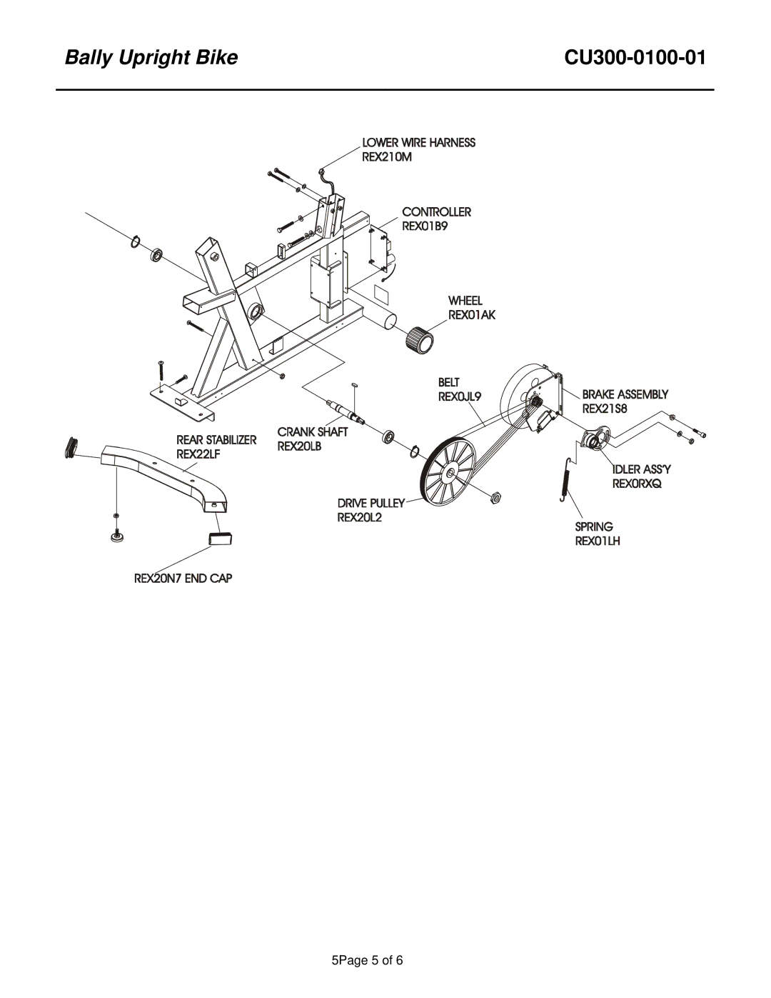 Life Fitness CU300-0100-01 manual 5Page 5 