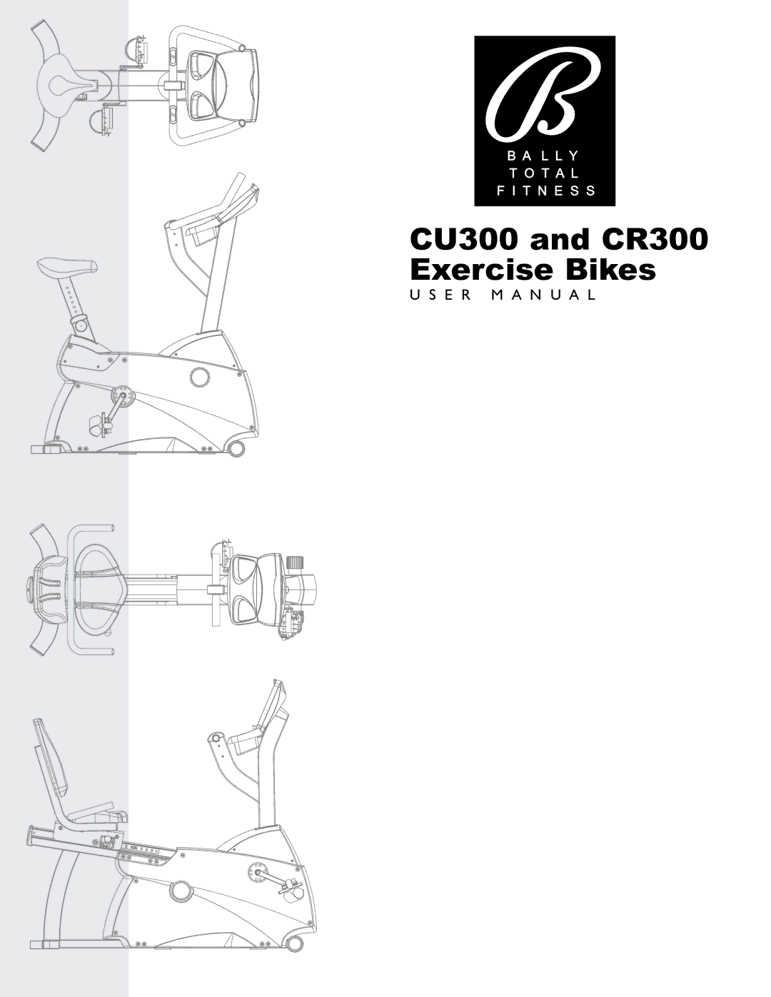 Life Fitness user manual CU300 and CR300 Exercise Bikes 