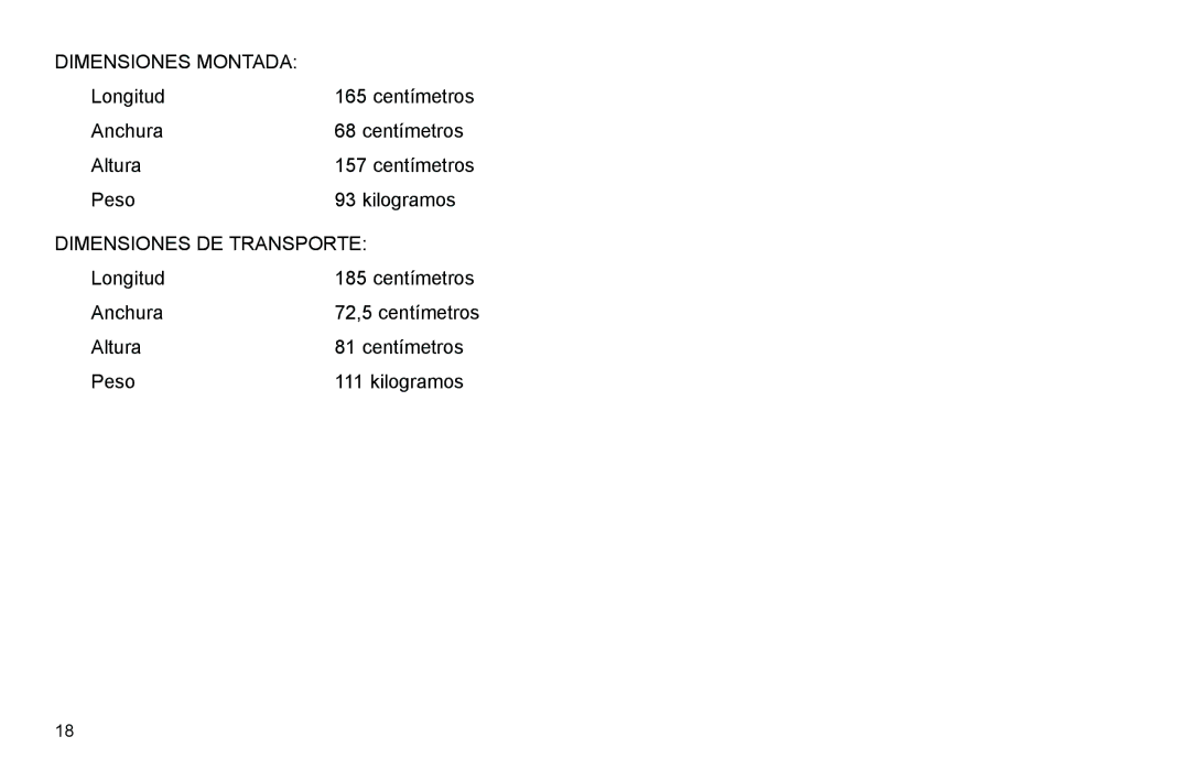 Life Fitness Elliptical Trainer manual Dimensiones Montada 