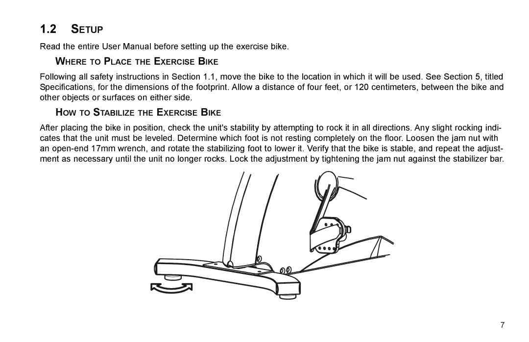 Life Fitness exercise bikes user manual Setup 