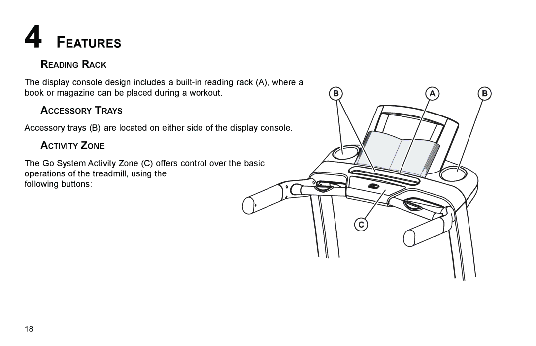 Life Fitness F3 user manual Features 