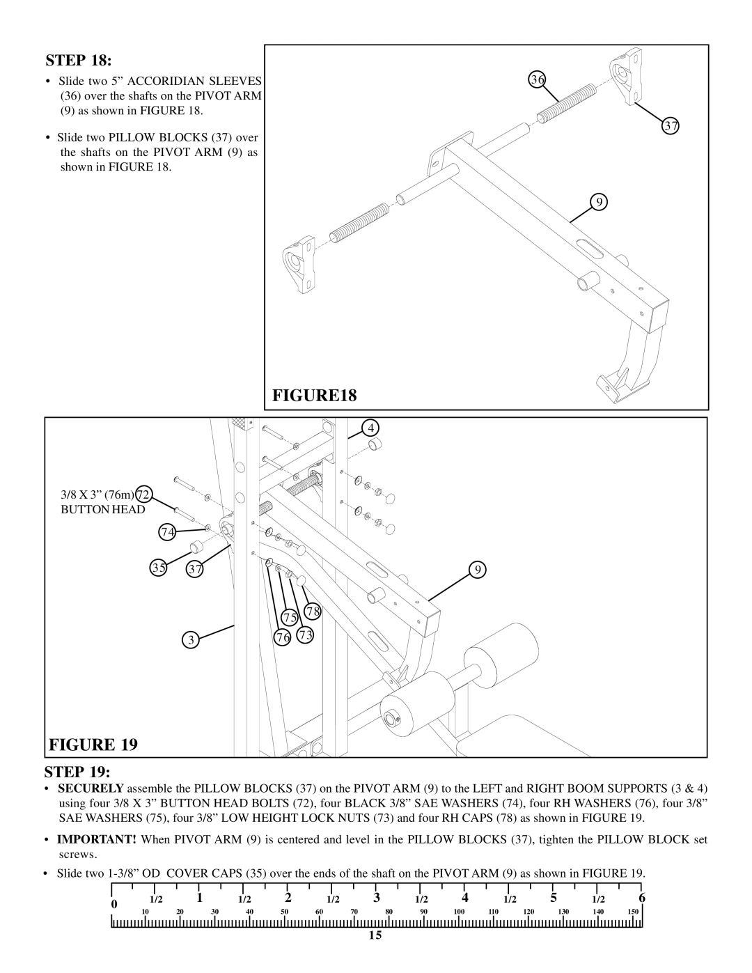 Life Fitness Fit-1 manual Button Head 