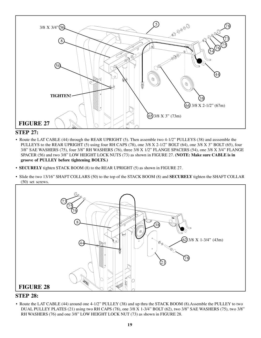 Life Fitness Fit-1 manual X 3/4 