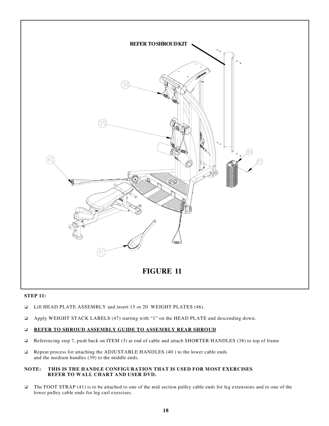 Life Fitness FIT 1.0 CM manual Refer Toshroudkit 