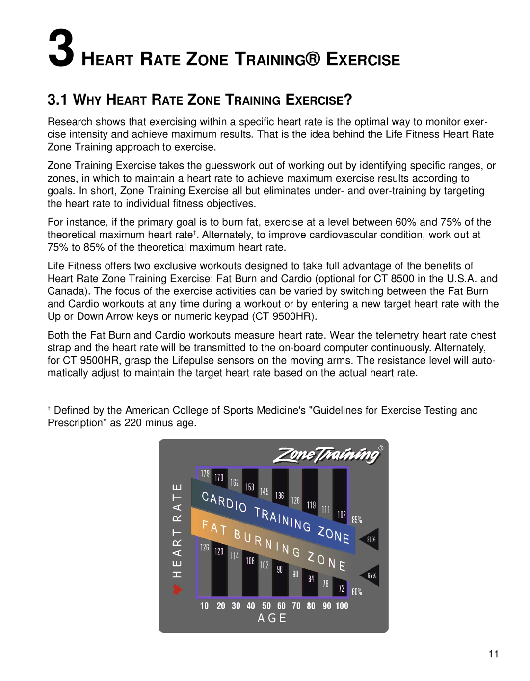 Life Fitness Fitness Electronics manual Heart Rate Zone Training Exercise, WHY Heart Rate Zone Training EXERCISE? 