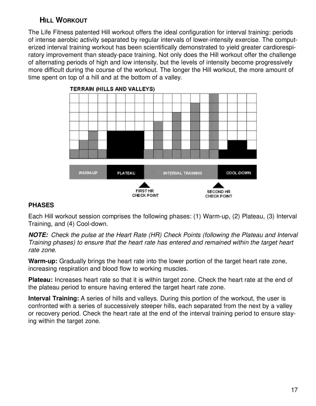 Life Fitness Fitness Electronics manual Phases 