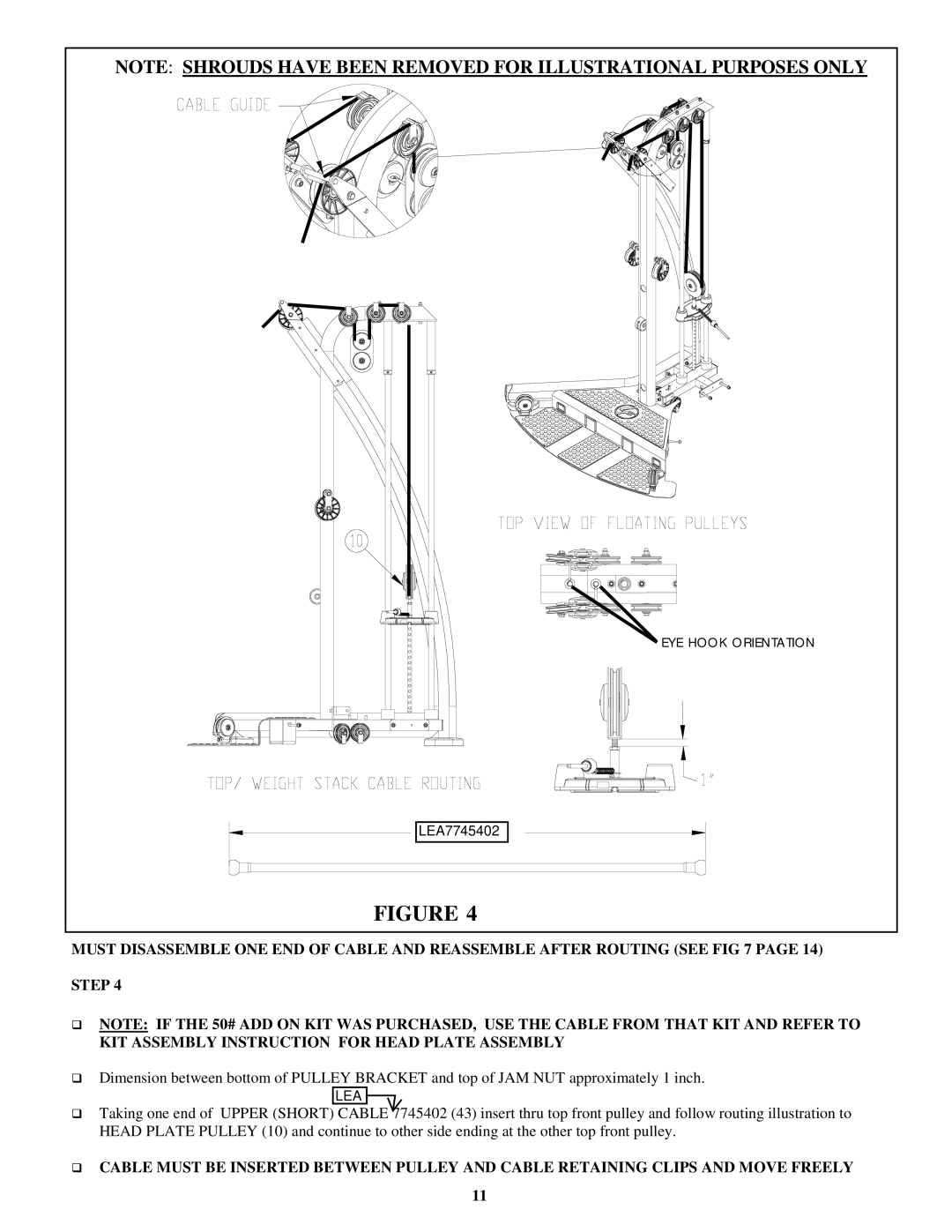 Life Fitness FSFCM1-0102-001 manual Lea 