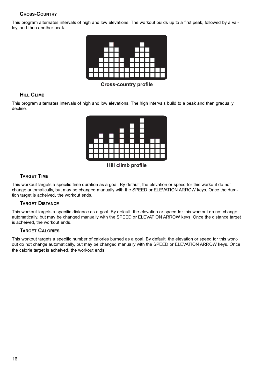 Life Fitness FT4 user manual Cross-Country 