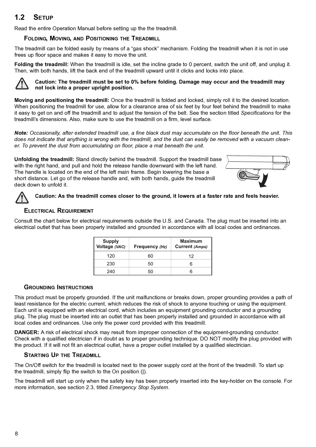 Life Fitness FT4 user manual Setup 