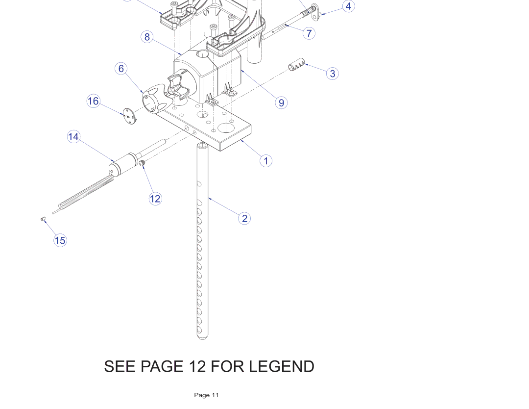 Life Fitness FZHAD manual See page 12 for Legend, Fzhad HIP Adduction Head Plate Assembly 