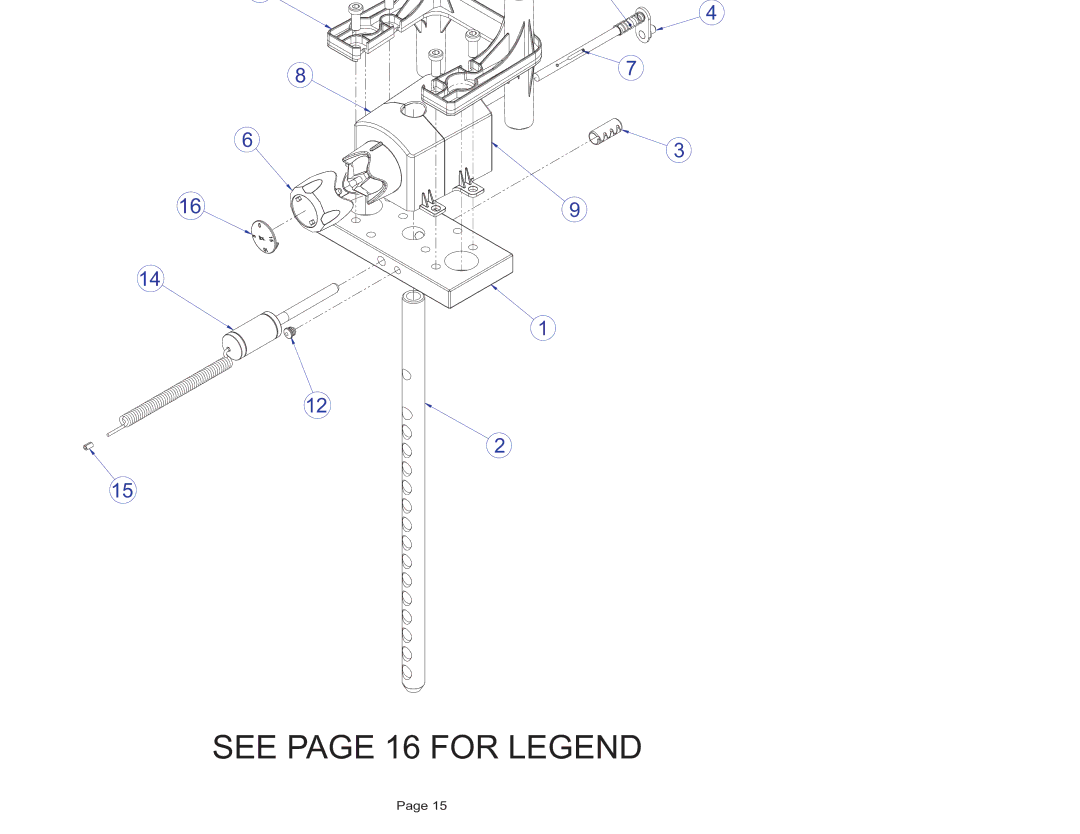 Life Fitness FZPD manual See page 16 for Legend, Fzpd Pull Down Head Plate Assembly 