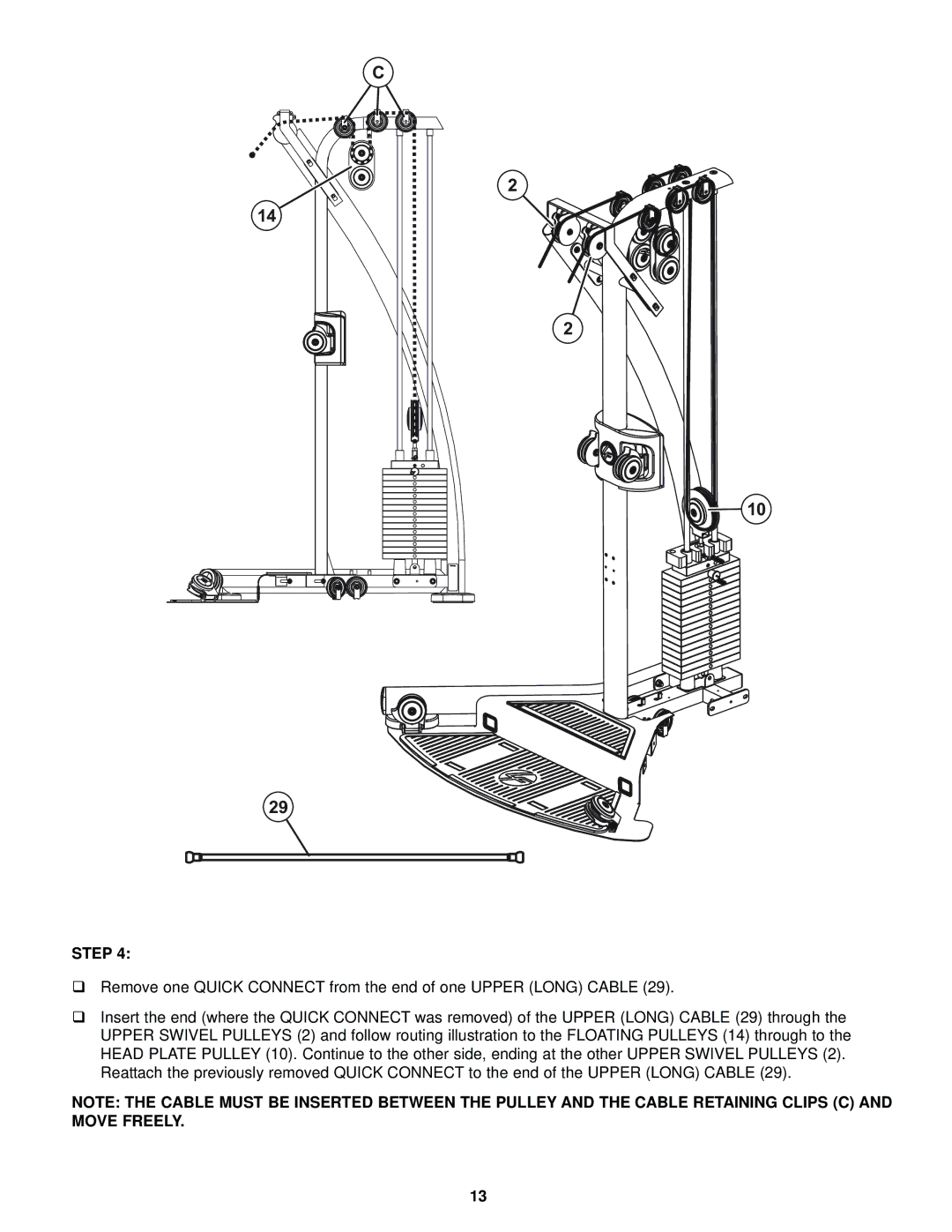 Life Fitness 8289201 REV. B, G5-001, 39721 manual Step 