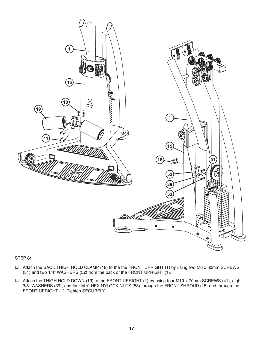 Life Fitness 39721, G5-001, 8289201 REV. B manual 1851 