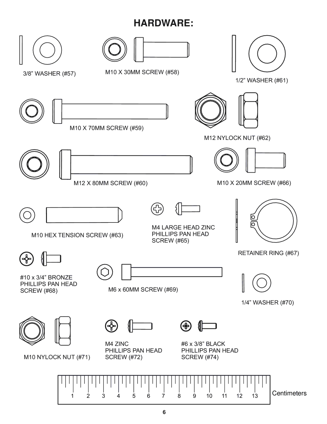 Life Fitness G5 CABLE MOTION manual Hardware 