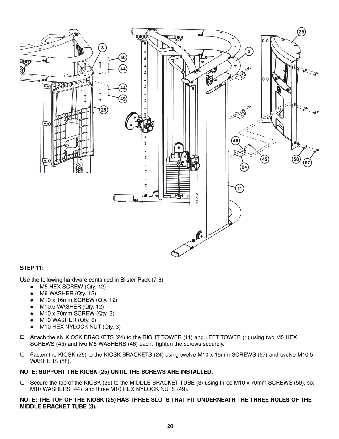 Life Fitness G7-002, 8352100 REV. B, CLASS H, 39735 manual 4558 