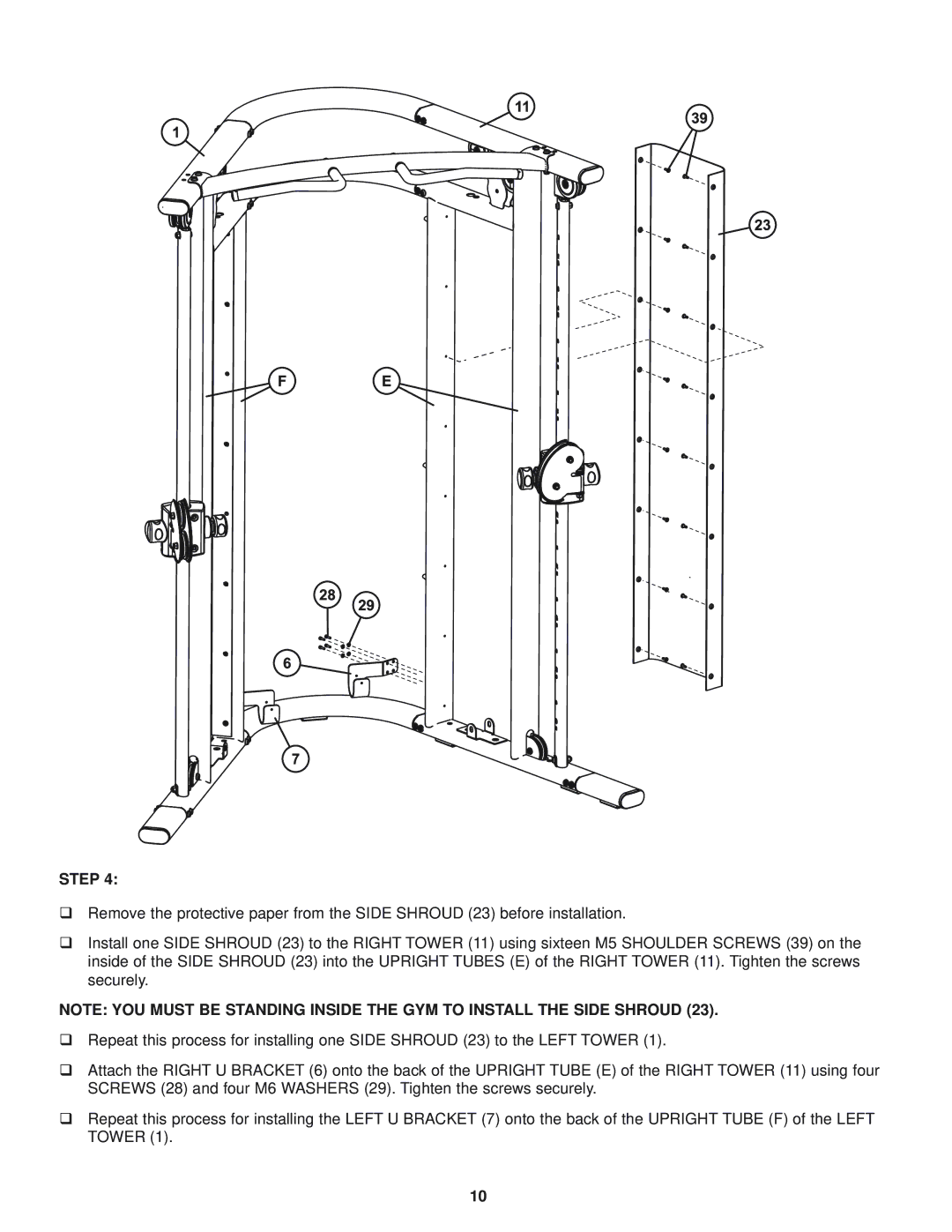 Life Fitness g7 manual Step 