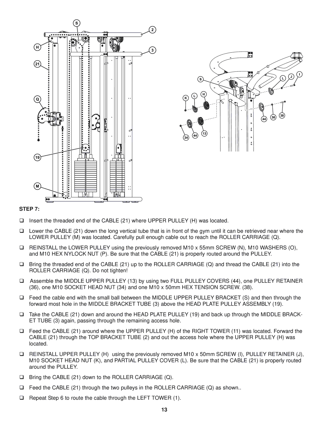 Life Fitness g7 manual Step 