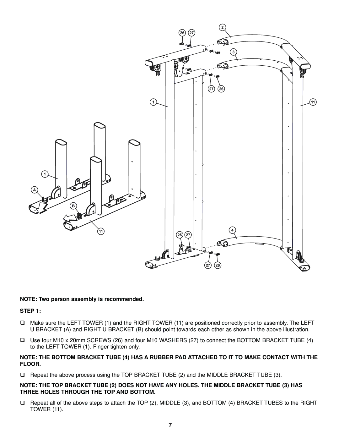 Life Fitness g7 manual Step 