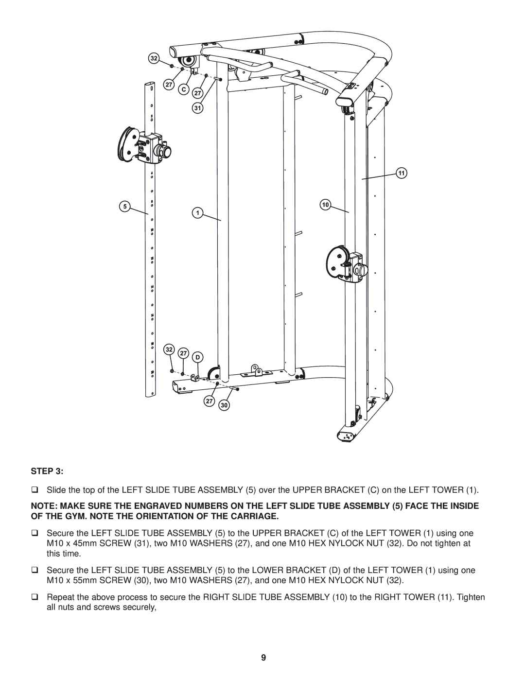 Life Fitness g7 manual Step 