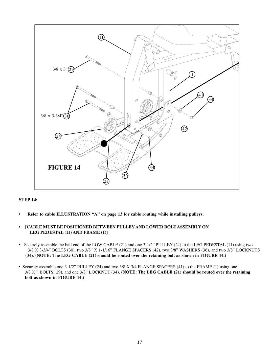 Life Fitness GS1 manual X 3 X 3-3/4 