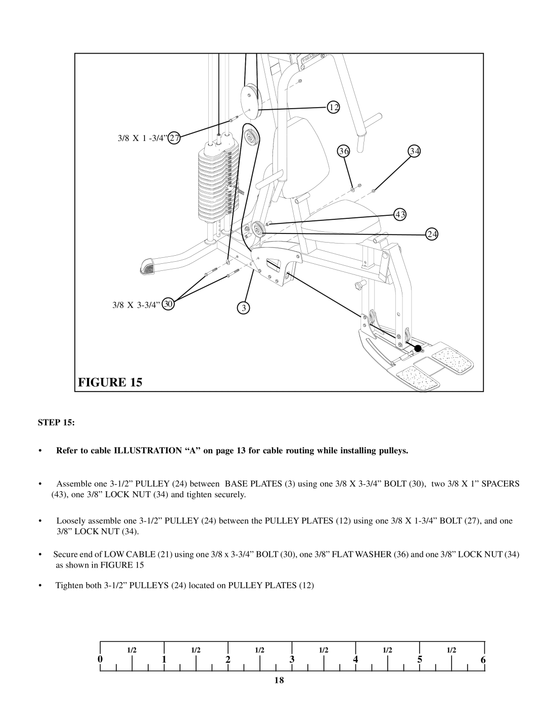 Life Fitness GS1 manual X 1 -3/4 X 3-3/4 