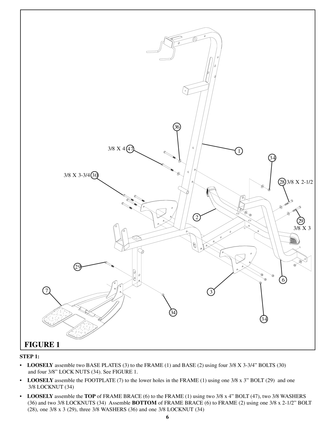 Life Fitness GS1 manual Step 