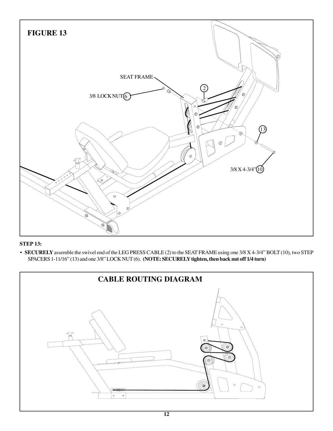 Life Fitness GS2 manual Cable Routing Diagram 