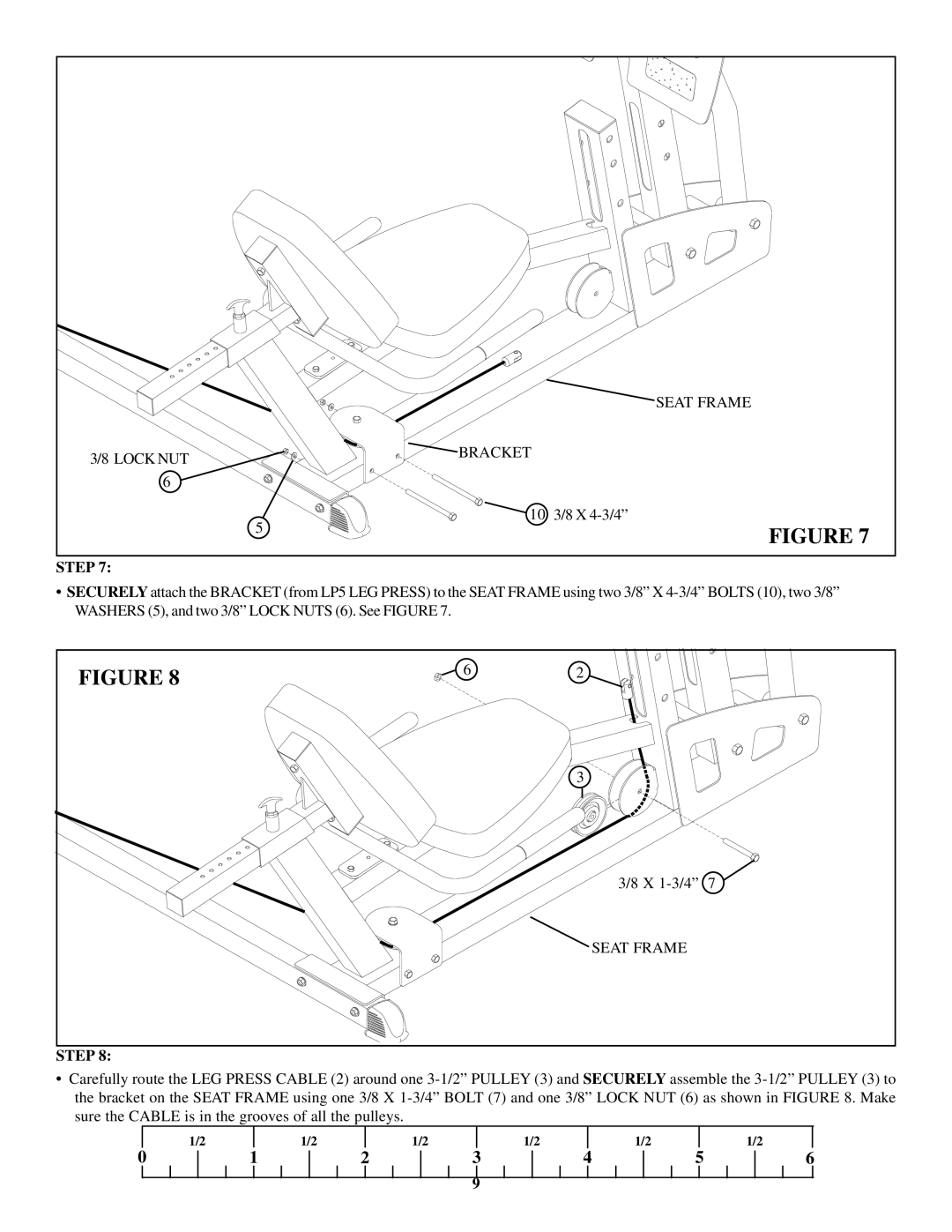 Life Fitness GS2 manual Lock NUT Bracket 