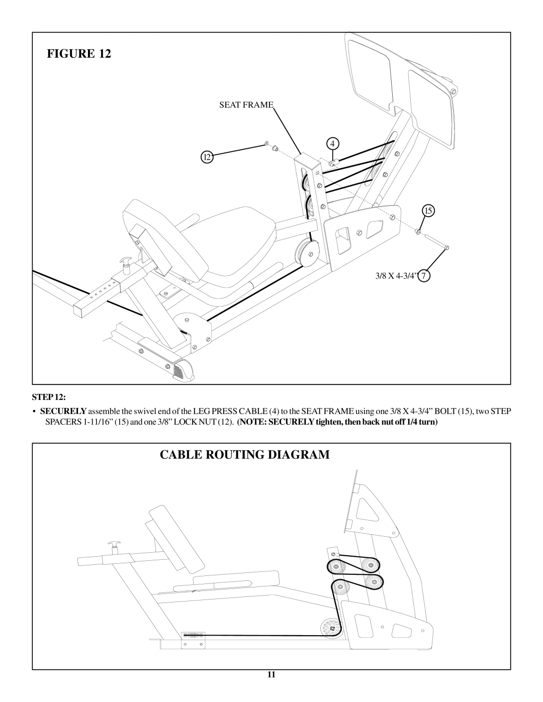 Life Fitness GS4 manual Cable Routing Diagram 