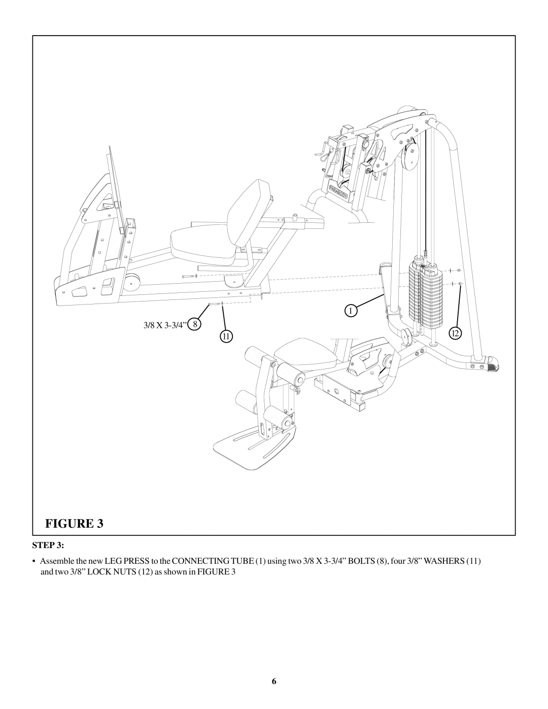 Life Fitness GS4 manual X 3-3/4 