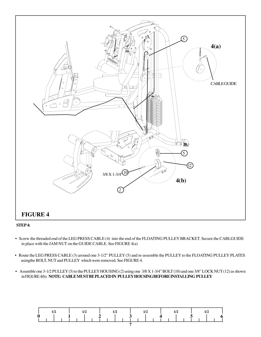 Life Fitness GS4 manual Cableguide 