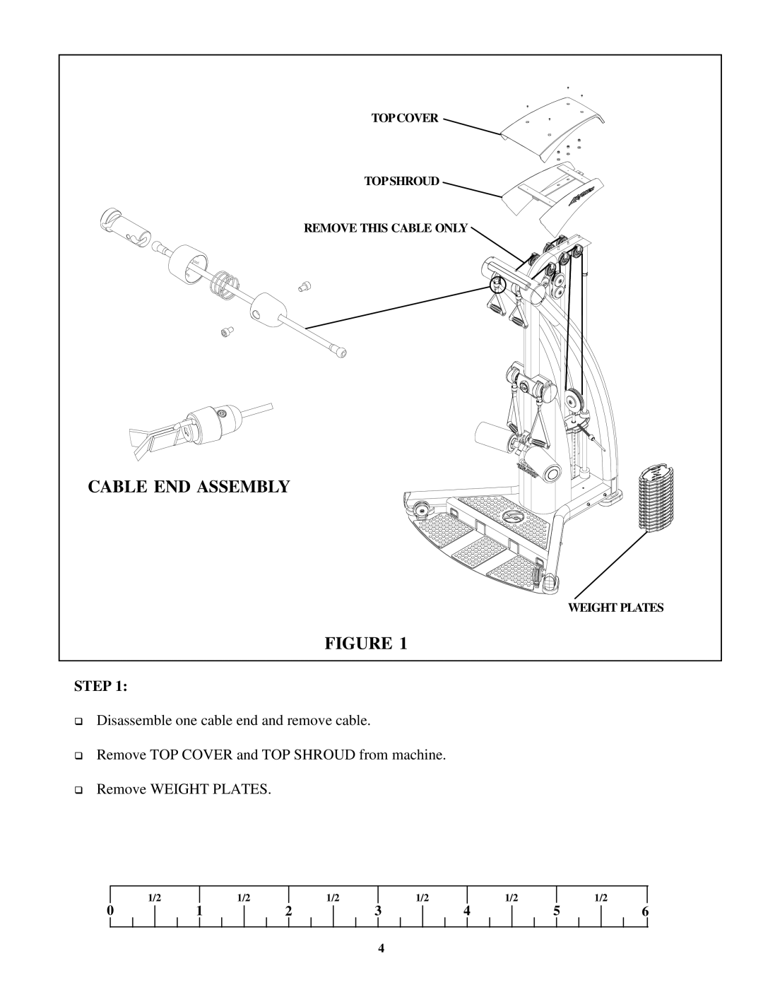 Life Fitness GS5 manual Cable END Assembly 