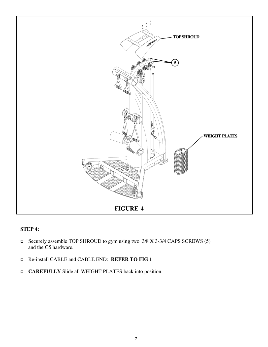 Life Fitness GS5 manual Tightensecurely 