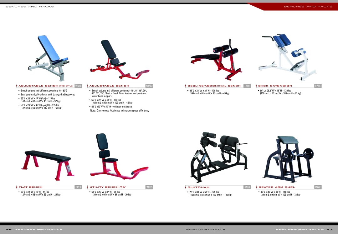 Life Fitness Gym Bench and Rack Systems manual Utility BENCH-75 