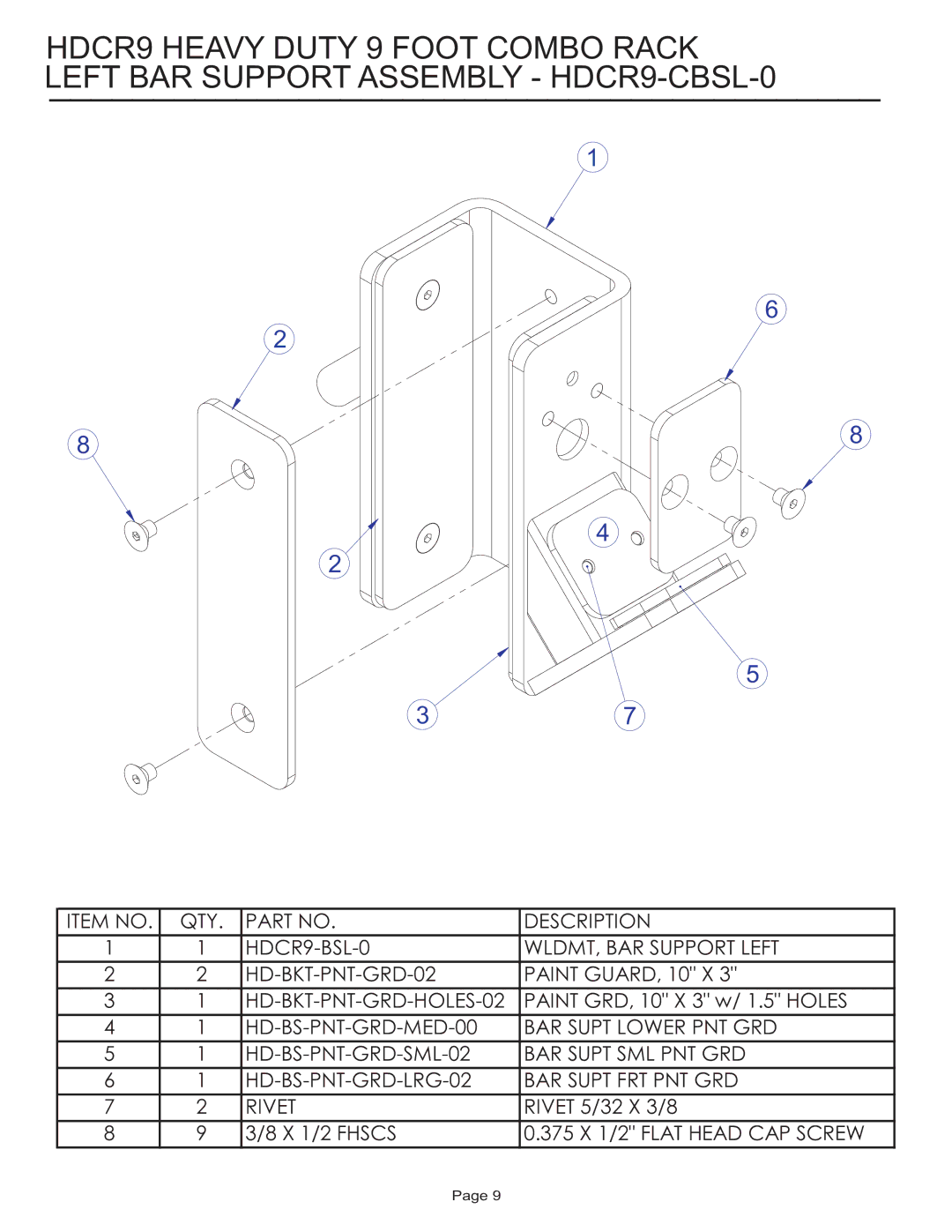 Life Fitness HDCR9 manual 375 X 1/2 Flat Head CAP Screw 